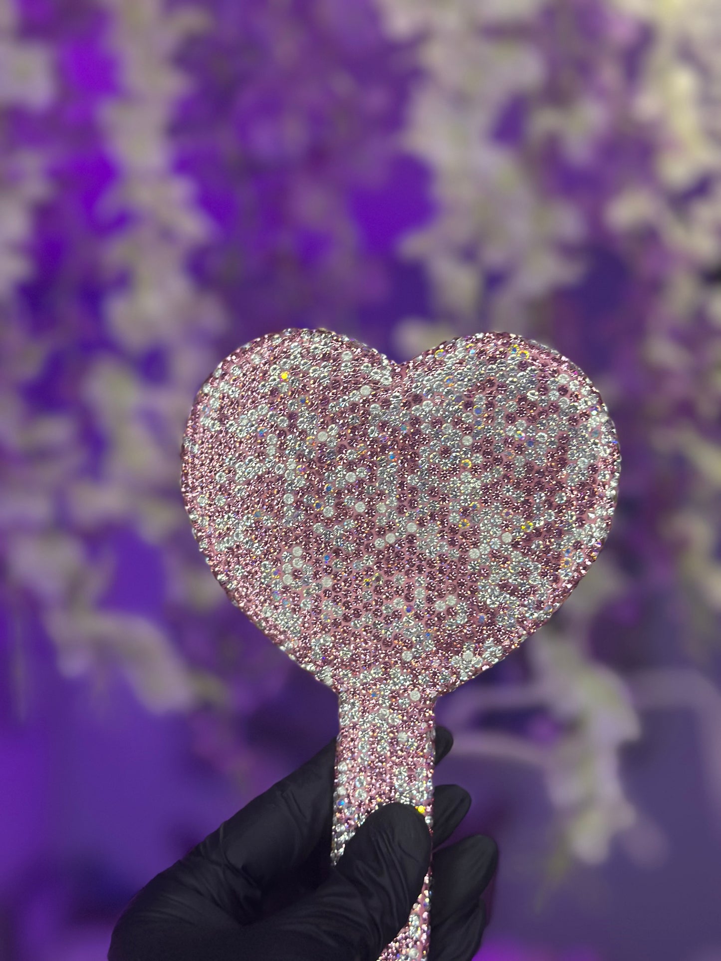 Blush Diamond Heart Mirror